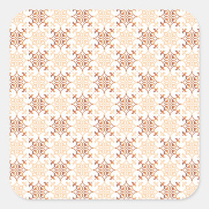 Adesivo Quadrado Modelo geométrico VII do sinal SUN letão tradici