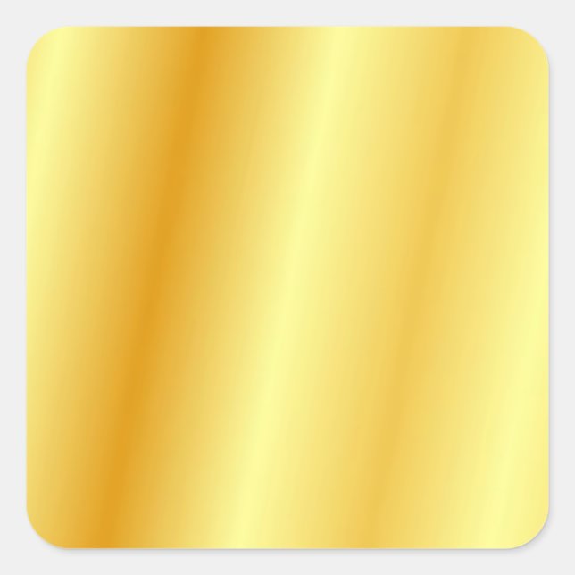 Adesivo Quadrado Modelo Glamouroso Dourado Falso Elegante Moderno (Frente)