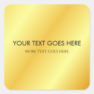 Adesivo Quadrado Modelo personalizado Adicionar seu nome de texto m