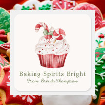 Modern Baking Spirits Bright Cute Cupcake Food