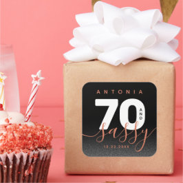 Adesivo Quadrado Modern Girly Copper 70 e Sassy