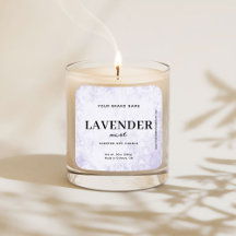Modern Lavender Rustic Label