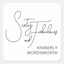 Modern Sixty and Fabulous 60th Birthday Party