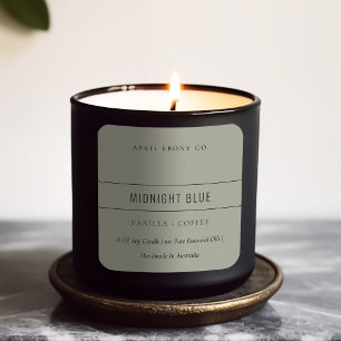 ADESIVO QUADRADO MODERNA MODERNA MODERNA MÍNIMA SIMPLES, VERDE DE 