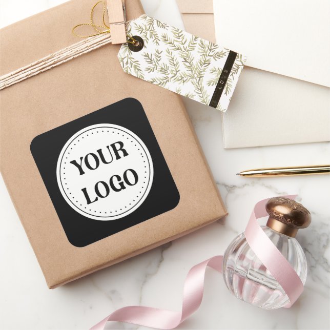 Adesivo Quadrado Moderno, minimalista, elegante e personalizável (Presentear)