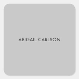 Adesivo Quadrado Moderno Mínimo de Cinzas Claras