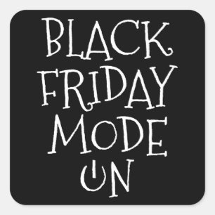 Adesivo Quadrado Modo Black Friday Em Compra