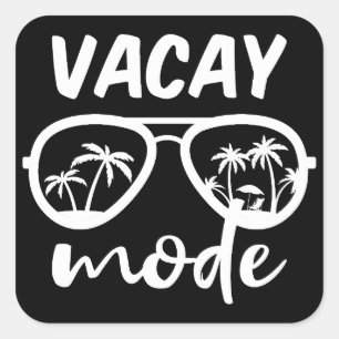 Adesivo Quadrado Modo de Férias II - Férias Familiares
