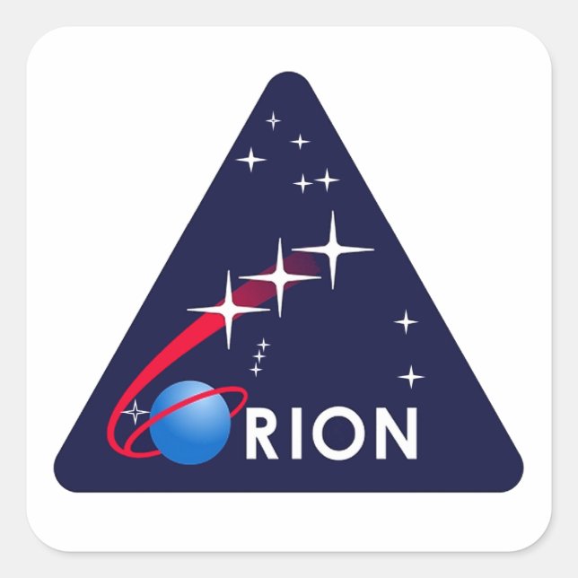 Adesivo Quadrado Módulo de Tripulação Orion (Frente)