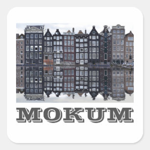 Adesivo Quadrado Mokum (Amsterdã)