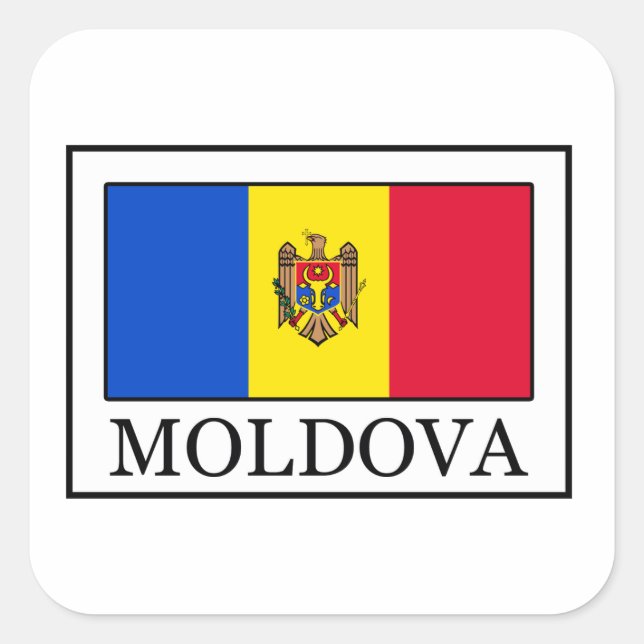Adesivo Quadrado Moldávia (Frente)