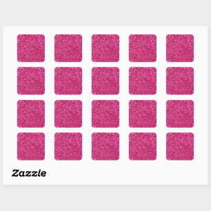 Adesivo Quadrado Moldura cintilante rosa