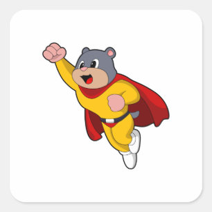 Adesivo Quadrado Mole as Hero