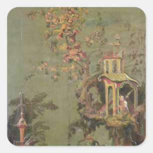 Adesivo Quadrado Molhe, de uma série de painéis que descrevem