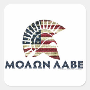 Adesivo Quadrado Molon Labe!