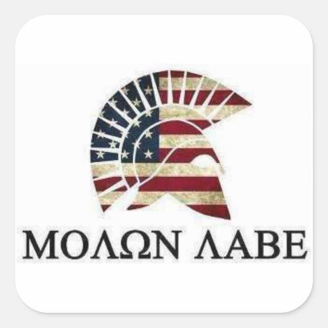 ADESIVO QUADRADO MOLON LABE (Frente)