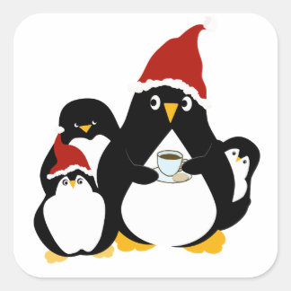 Adesivo Quadrado Mom Trying to Sneak a Quick Coffee Break