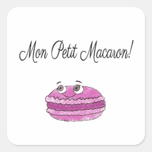 Adesivo Quadrado Mon Petit Macaron