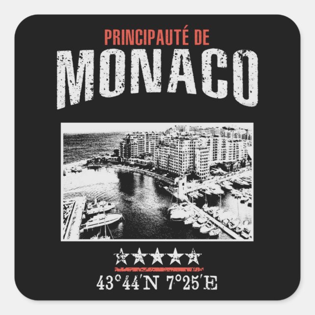 Adesivo Quadrado Mônaco (Frente)
