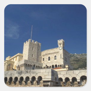 Adesivo Quadrado Mônaco, Cote d'Azur, Palácio do Príncipe.
