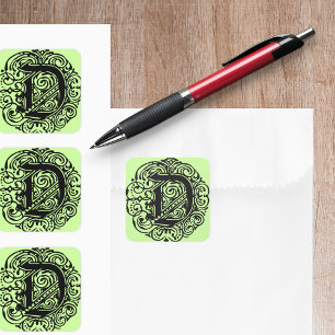 Adesivo Quadrado Monarchia Black "D"