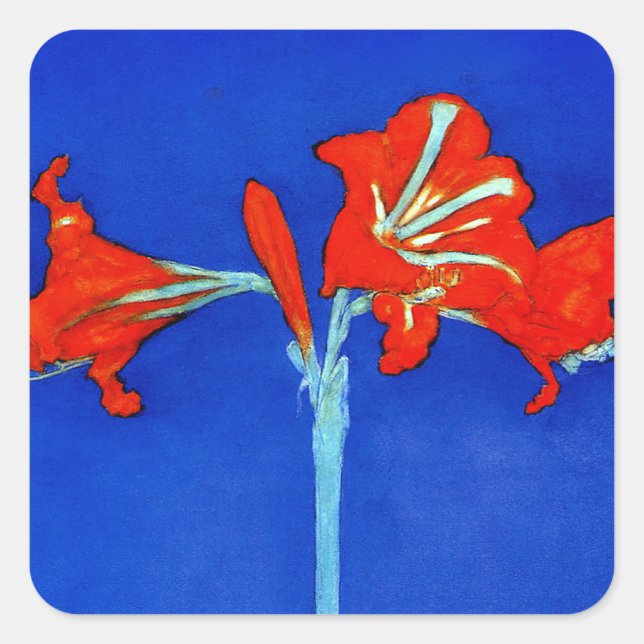 Adesivo Quadrado Mondrian Amaryllis Stickers (Frente)