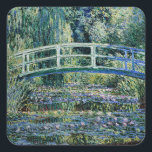 Adesivo Quadrado Monet - Poppy Field na Argentina<br><div class="desc">Poppy Field na Argentina,  famosa pintura de Claude Monet.</div>