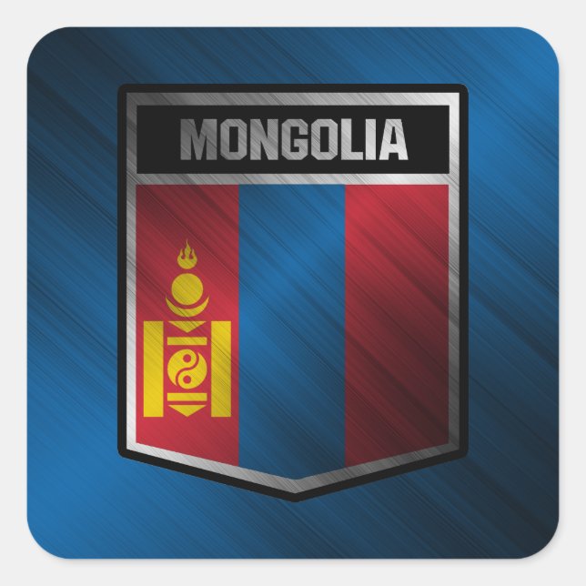 Adesivo Quadrado Mongólia (Frente)