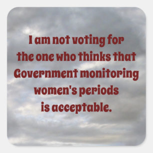 Adesivo Quadrado Monitoramento de governos