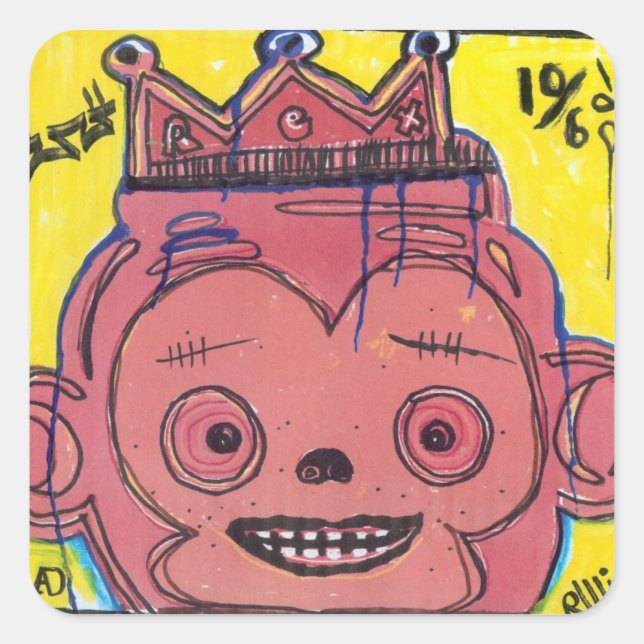 Adesivo Quadrado MonKIng (Frente)