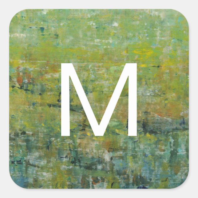 Adesivo Quadrado Monograma | Domínio público II (Frente)