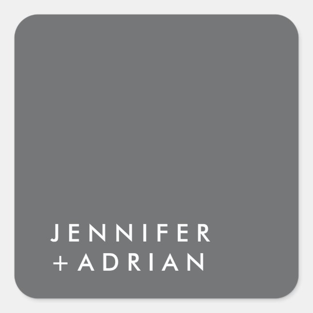 Adesivo Quadrado monograma,nome, (Frente)