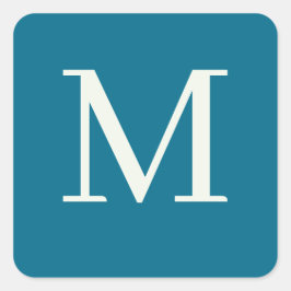 Adesivo Quadrado Monograma personalizado