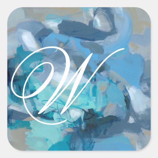 Adesivo Quadrado Monograma | Tangido (Frente)