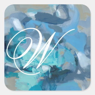 Adesivo Quadrado Monograma   Tangido