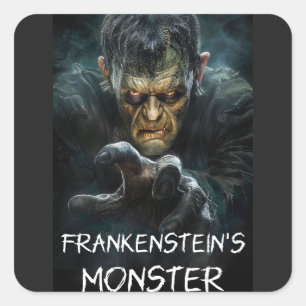 Adesivo Quadrado Monstro de Frankenstein