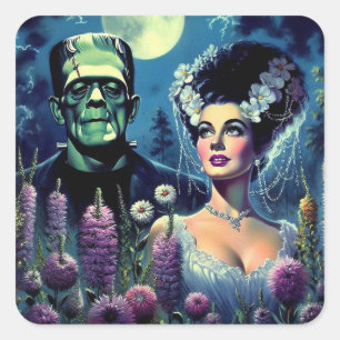 Adesivo Quadrado Monstros Monstrosos Ligados