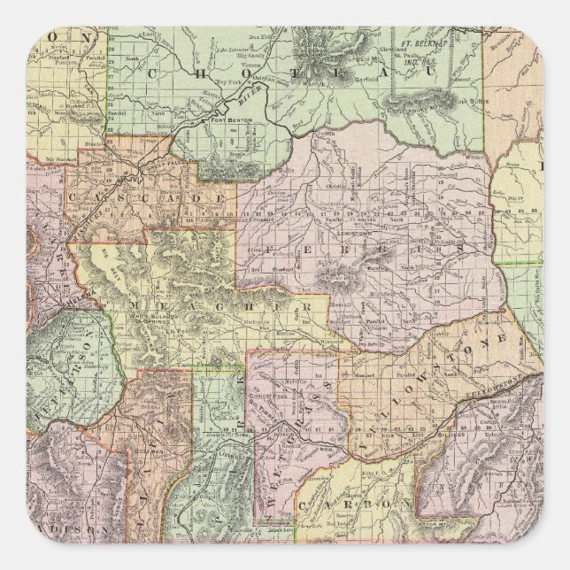 Adesivo Quadrado Montana (Frente)