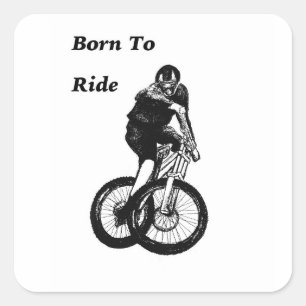 Adesivo Quadrado Montanha Biker MTB BMX CYCLIST Cyclo cross