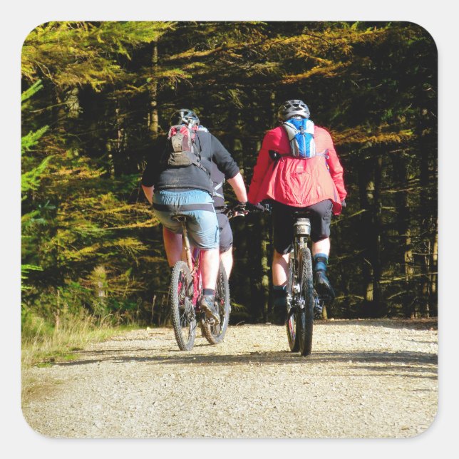 ADESIVO QUADRADO MONTANHA BIKING (Frente)