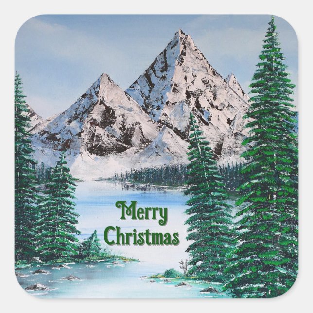 Adesivo Quadrado Montanha Fria (Frente)