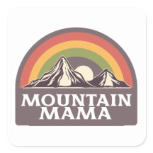 Montanha Mama Square Sticker
