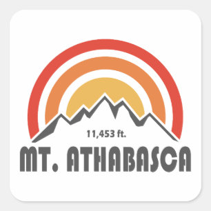 Adesivo Quadrado Monte Athabasca