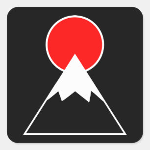 Adesivo Quadrado Monte Fuji inspirou