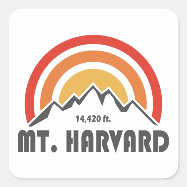 Adesivo Quadrado Monte Harvard (Frente)