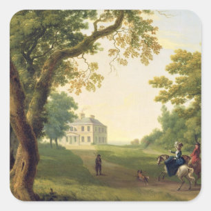 Adesivo Quadrado Monte Kennedy, condado Wicklow, Ireland, 1785