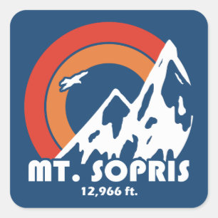 Adesivo Quadrado Monte Sopris Sun Eagle