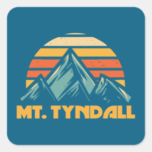 Adesivo Quadrado Monte Tyndall California Retro Turquoise