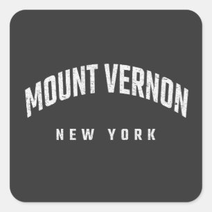 Adesivo Quadrado Monte Vernon Nova York NY