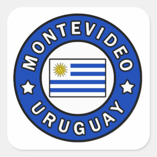 Adesivo Quadrado Montevideo Uruguai